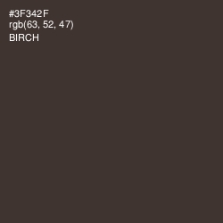 #3F342F - Birch Color Image
