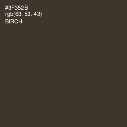#3F352B - Birch Color Image
