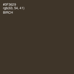 #3F3629 - Birch Color Image