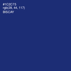 #1C2C75 - Biscay Color Image