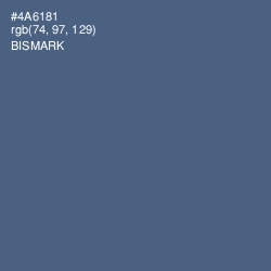 #4A6181 - Bismark Color Image