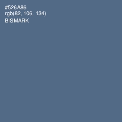#526A86 - Bismark Color Image