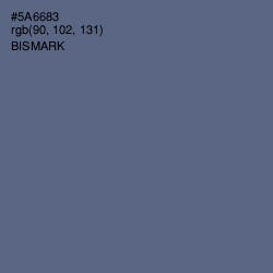 #5A6683 - Bismark Color Image