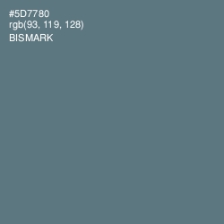 #5D7780 - Bismark Color Image