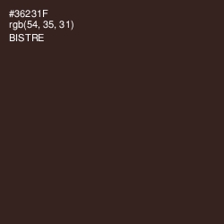 #36231F - Bistre Color Image