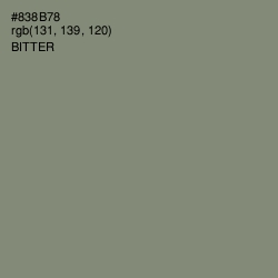 #838B78 - Bitter Color Image