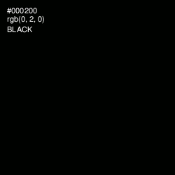 #000200 - Black Color Image