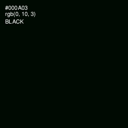#000A03 - Black Color Image