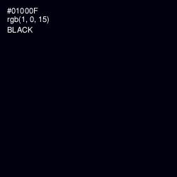 #01000F - Black Color Image