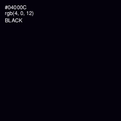 #04000C - Black Color Image
