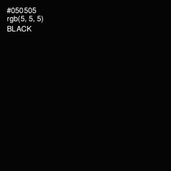 #050505 - Black Color Image