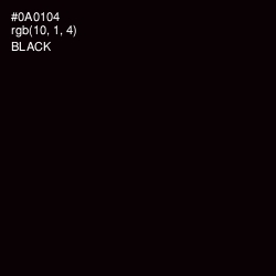 #0A0104 - Black Color Image
