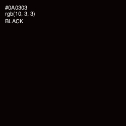 #0A0303 - Black Color Image