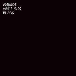 #0B0005 - Black Color Image