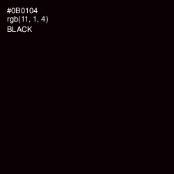 #0B0104 - Black Color Image