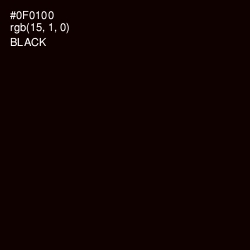 #0F0100 - Black Color Image