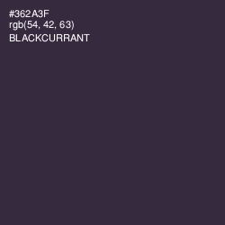 #362A3F - Blackcurrant Color Image