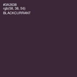 #3A2638 - Blackcurrant Color Image