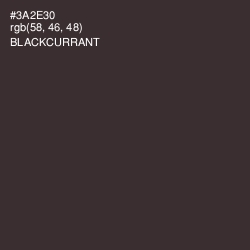 #3A2E30 - Blackcurrant Color Image
