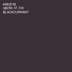 #3B2F36 - Blackcurrant Color Image
