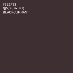 #3E2F33 - Blackcurrant Color Image