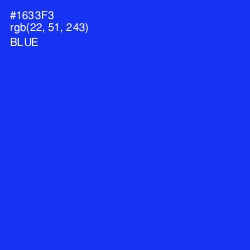 #1633F3 - Blue Color Image
