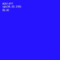 #2614FF - Blue Color Image