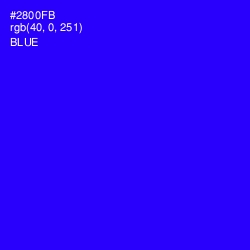 #2800FB - Blue Color Image