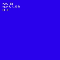 #2901EB - Blue Color Image