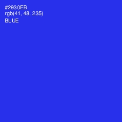 #2930EB - Blue Color Image