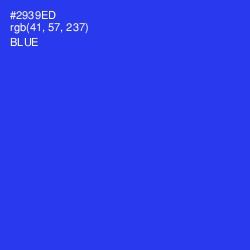 #2939ED - Blue Color Image