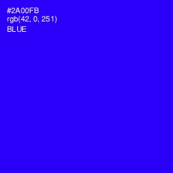 #2A00FB - Blue Color Image