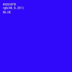 #3009FB - Blue Color Image