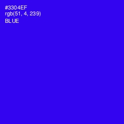 #3304EF - Blue Color Image