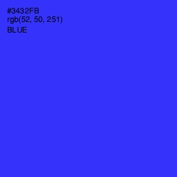 #3432FB - Blue Color Image