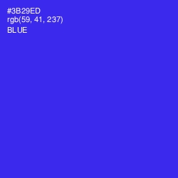 #3B29ED - Blue Color Image