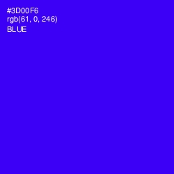 #3D00F6 - Blue Color Image