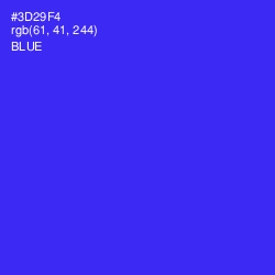 #3D29F4 - Blue Color Image