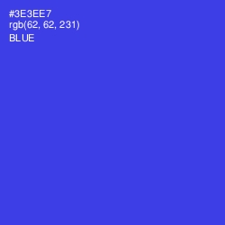 #3E3EE7 - Blue Color Image