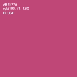#BE4778 - Blush Color Image