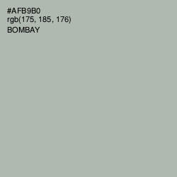 #AFB9B0 - Bombay Color Image