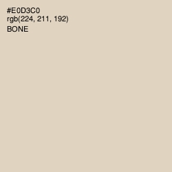 #E0D3C0 - Bone Color Image