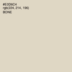 #E0D6C4 - Bone Color Image