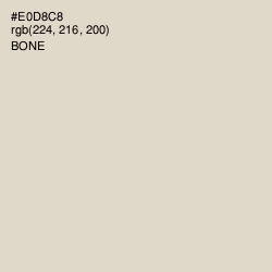 #E0D8C8 - Bone Color Image