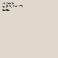 #E0D8CD - Bone Color Image