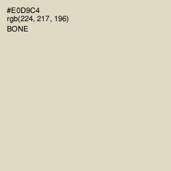 #E0D9C4 - Bone Color Image