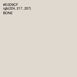 #E0D9CF - Bone Color Image