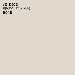 #E1D8CE - Bone Color Image