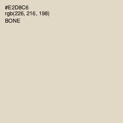 #E2D8C6 - Bone Color Image