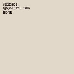 #E2D8C8 - Bone Color Image